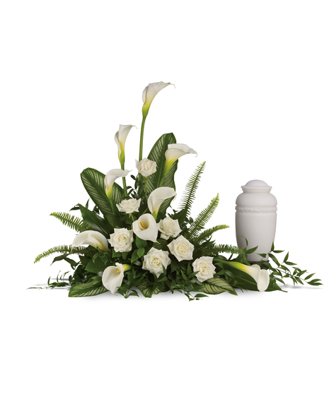 Stately Lilies Cremation Tribute