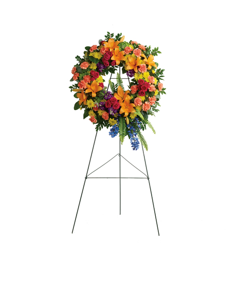 Colorful Serenity Wreath