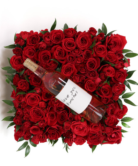 Bed of Red Roses XL - Love You Bunches Rosé (15x15)