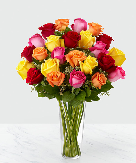 Assorted Color Roses  Floral Arrangements, Florist Solana beach
