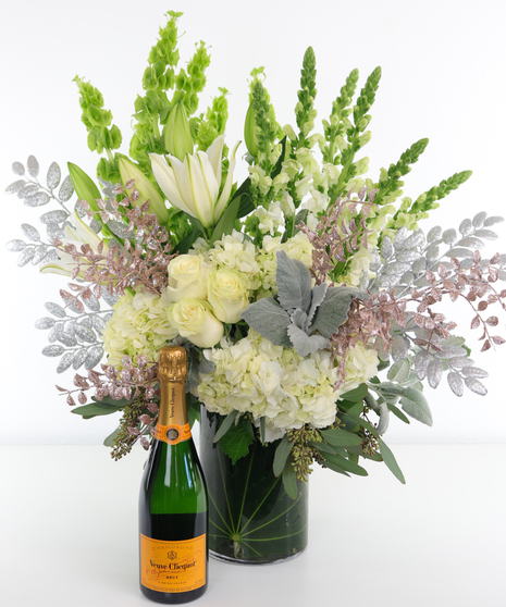 Happy New Year! - Flowers + Champagne