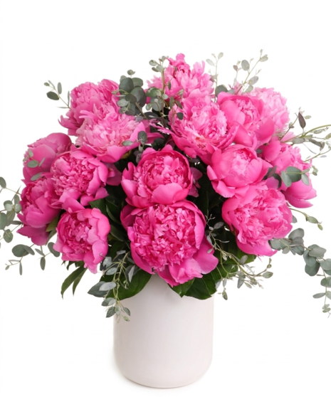 Pink Peonies, Peony Floral Bouquet