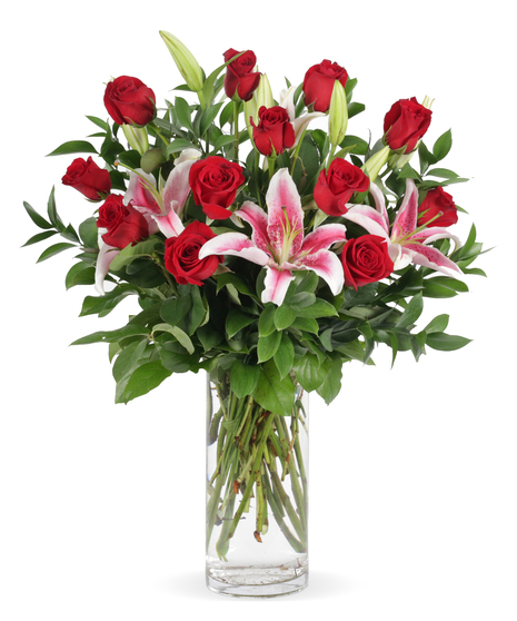 Allen's Premium Roses With Stargazers