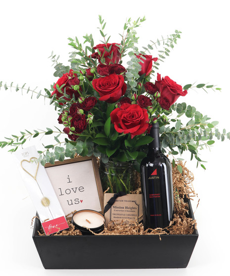 Roses and Romance Gift Crate